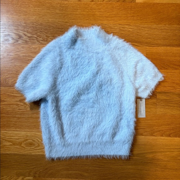 Pilcro Light Blue Fuzzy Sweater - Picture 3 of 5